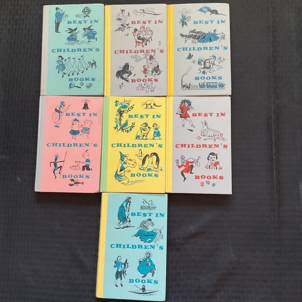 Vintage Best in Children's Books Nelson Doubleday Lot of 7 Illustrated Hardcover